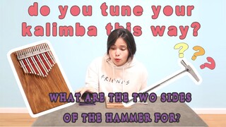 HOW TO TUNE YOUR KALIMBA : basic tutorial,  Tuning hammer, tuning apps, and tuning guide for 17 key