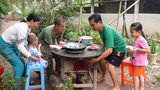 Đang ăn ngon miệng bổng trời đổ mưa cả nhà chạy không kịp thở