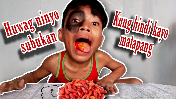 mukbang siling matapang mas matapang pa kay boy tapang ako ang tunay na matapang boy black eye