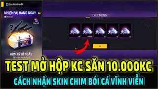 Mua 159 Hộp KC Kiếm 10.000KC || Cách Nhận Skin Chim Bói Cá Miễn Phí || Free Fire