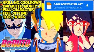 Game Boruto Ukuran Kecil Grafis Pixel Art Skill No Cooldown + Full Character