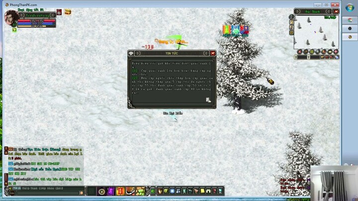 Phong Thần PK | Săn Tuyết Quái Luyện Chiêu Tại Thủ Dương Sơn SV Test