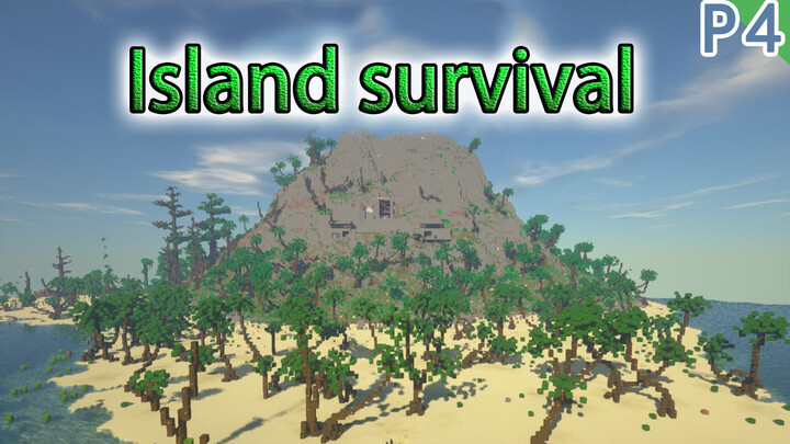 MINECRAFT- To survive in a desert island