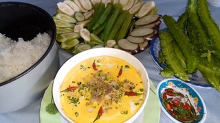 Mắm Chưng Hột Vịt Bữa Cơm Đạm Bạc Nhà Mẹ Vợ Thấy Vậy Mà Ngon| TKQ T348