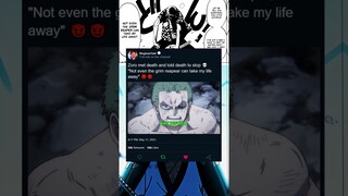 Zoro faces Grim Reaper - King Of Hell vs Death 😈 #zoro #1065 #onepiece #reaction #edit #anime
