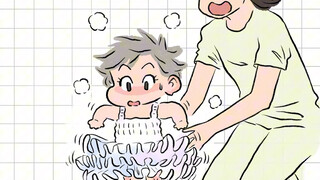 当我给她穿裙子…………