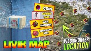 TOP 30 Web Shooter Location In Livik Map In Spider Man Mode In Pubg Mobile | Web Shooter Location
