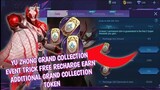 How to get more free Grand Collection Token event trick free recharge Task in Mobile Legends