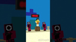 Help Herobrine DRAW CUTE Squid Game Doll Challenge-Minecraft Shorts(Imagine Dragons)#shorts