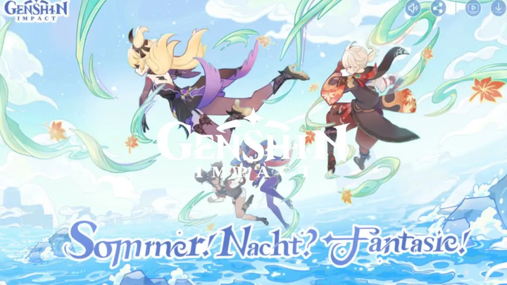 🔥Genshin Impact - หน้าตัวอย่างเวอร์ชัน 28 ฤดูร้อน! กลางคืน แฟนตาซี! ฟิชล์/ไดลุคสกิน🔥