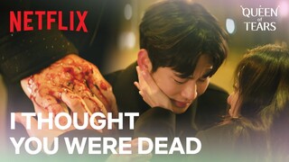 Kim Ji-won's car wreck right before Kim Soo-hyun's eyes | Queen of Tears Ep 14 | Netflix [ENG]