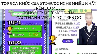 TOP 5 CA KHÚC CỦA STD ĐƯỢC NGHE NHIỀU NHẤT TRÊN QQ MUSIC_TỔNG HỢP LƯỢT NGHE CỦA CÁC THÀNH VIÊN INTO1