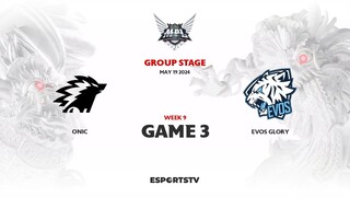 Onic vs EVOS Glory GAME 3 MPL ID S13 | EVOS VS ONIC ESPORTSTV