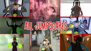 All Smiling X Corp Characters Enemies Jumpscares Of All IndieFist Horror Games