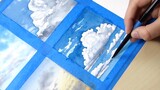 [Màu nước] 6 kỹ thuật vẽ tranh "bầu trời và mây" đẹp và dễ