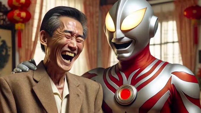 [GPT] Nếu Ultraman cũng phải về quê ăn Tết...