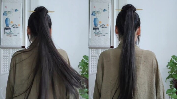 Simple high ponytail, just as secure