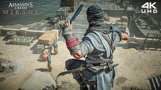 Assassin's Creed Mirage - Aggressive Stealth Kills & Parkour Gameplay [4K UHD 60FPS]