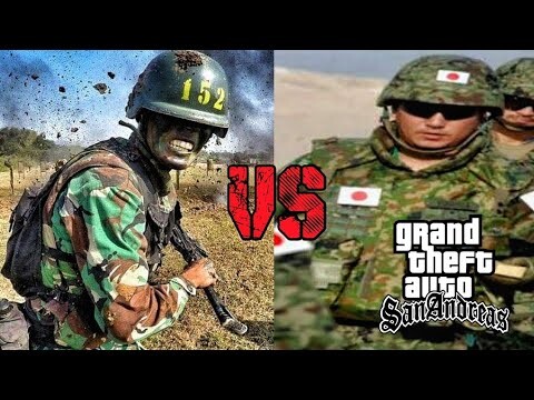 PERANG TENTARA INDONESIA VS TENTARA JAPAN,SUASANA KETAR KETIR - GTA SA DYOM