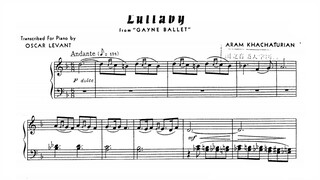 Aram Khachaturian/Oscar Levant - Lullaby, from "Gayane" (audio + sheet music)