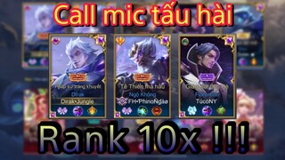 DIRAK•JUNGLE - CALL MIC RANK 100* CÙNG   TÚ CÓ NY VS PHI KHONG NGÁO  | Liên Quân Mobile