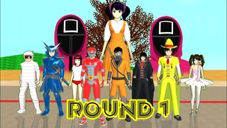 If Angel, Dracula, Ninja playing squid game - viral game - Sakura School Simulator