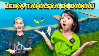 LEIKA TAMASYA DI DANAU 😍🥰 LEIKA DAN TOMPEL TERKENA ANGIN TORNADO [ROBLOX INDONESIA]