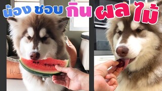 ถ้วยฟู: น้องชอบกินผลไม้