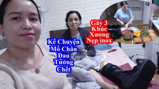 Hôm Nay Chị 7 Được Về Nhà. Nấu Món Ăn Vào Thăm Chị 7 Kể Chuyện Gãy Chân [Cuộc Sống Hàn Quốc]