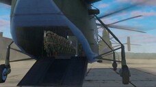 Yak-24 helicopter landing at the airfield
