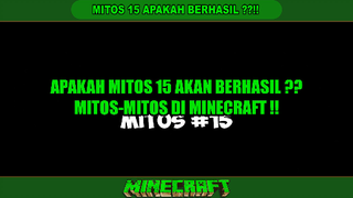 MITOS TERAKHIR DI MINECRAFT ❓❓❗❗