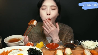 Tonkatsu phô mai + cơm chiên kim chi cay phần 2 #anngonmoingay