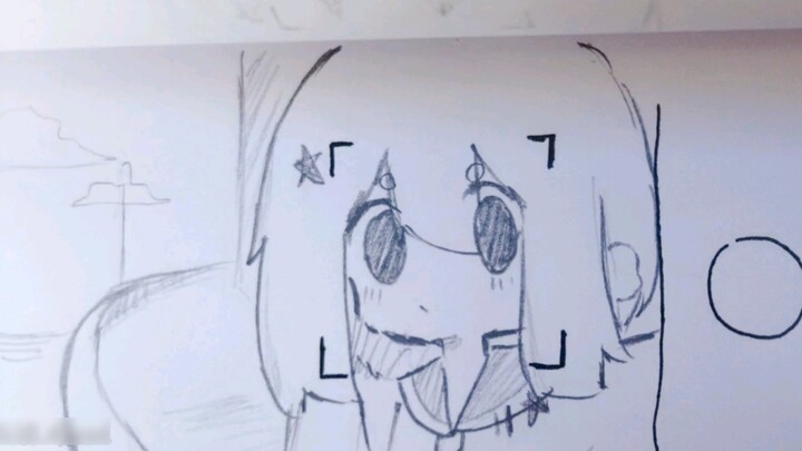 [Small animation exercise 8] Girl trying to take pictures