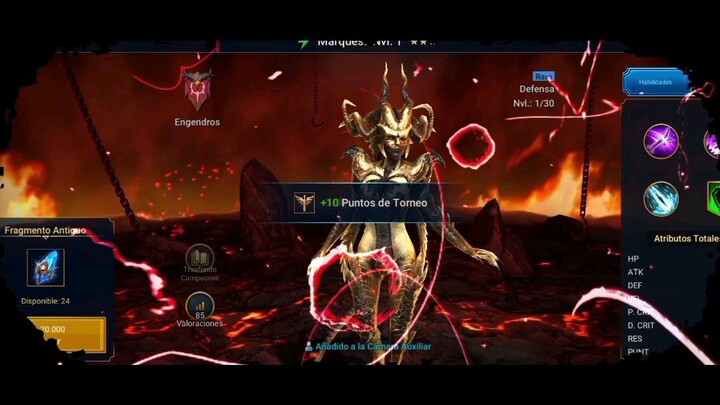 A por el Leñador de Hojalata en el x2 de azules y los 4200 pts 🤔🇵🇪#raidshadowlegends