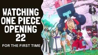 Reacting to One Piece Opening 22 - Over the Top Live For The First Time