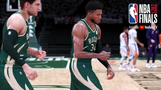 NBA 2K21 Ultra Modded Finals | Bucks vs Suns | Full GAME 3 Highlights