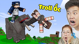 Minecraft, Nhưng bqThanh Thuần Phục Voi Rừng Làm Thú Cưng Troll Ốc...