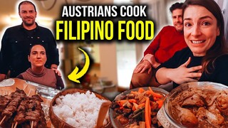 AUSTRIAN Family cooks Authentic FILIPINO FOOD for us?! (we never met before!)