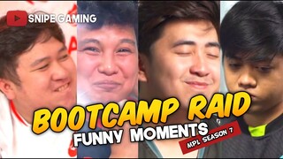 MPL SEASON 7 BOOTCAMP RAID FUNNY MOMENTS | SNIPE GAMING TV