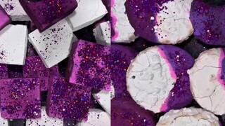 Dyed & soft gym chalk crush ASMR💜🤍