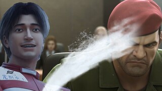 Luo Ji spraying water everywhere