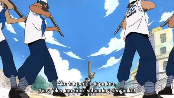 momen Luffy menyelamatkan zoro