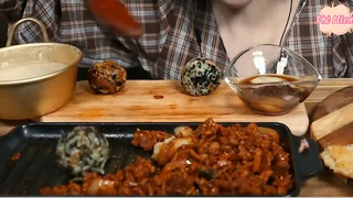 Bánh xèo hải sản, bánh xèo khoai tây xương sụn, rượu gạo 8 #amthuc