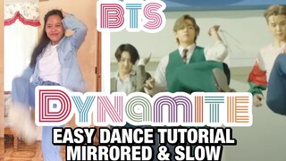 BTS (방탄소년단) ‘Dynamite’ MV EASY DANCE TUTORIAL (MIRRORED & SLOW) BTS DYNAMITE DANCE COVER & TUTORIAL