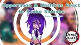 Uppermoons & Hashiras React to Shinobu Kocho Grace gamer playz || Demon Slayer