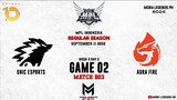 Onic Esports vs Aura Fire Game 2 | MPLID S10 W5D3| ONIC VS AURA