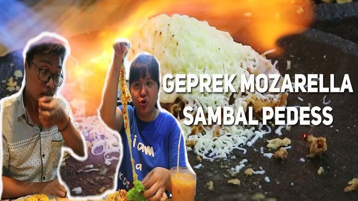MELEDAK !! AYAM GEPREK MOZARELLA DI WARUNG MANTEN