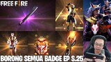 BORONG SEMUA BADGE ELITE PASS SEASON 25 FREE FIRE - TEMA RUBAH KITSUNE!