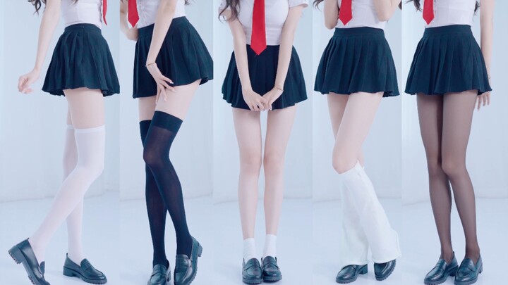 [Portrait Mode] 170cm JK uniform sock styles—seven heart-stopping picks for you to choose from?