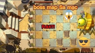 đánh boss map Sa Mạc qua map mới plants vs zombies 2